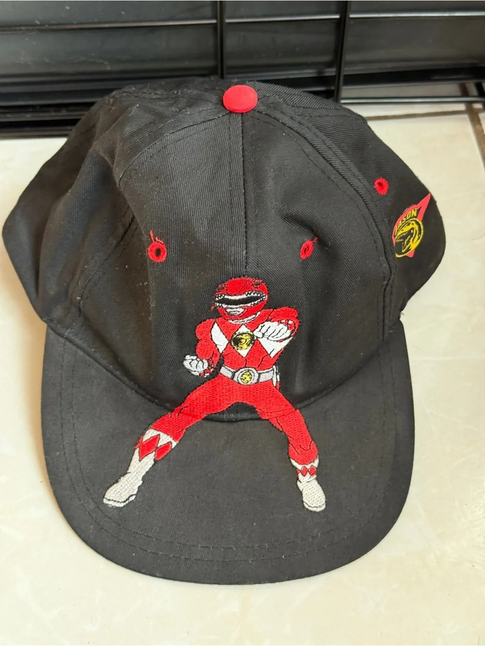 Vintage 1994 Mighty Morphin Power Rangers Red Ranger Jason Snapback Hat Cap